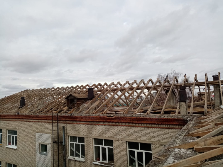 Капитальный ремонт школы.